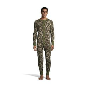 Tall Camo Waffle Knit Thermal Union 